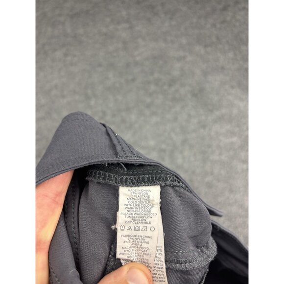 prAna Shorts Womens 4 Gray Nylon Stretch Hiking Travel Zip Pockets Drawstring - Picture 7 of 7